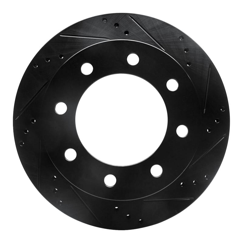 R1 Concepts — R1 Concepts Brake Rotor Drilled and Slotted Black