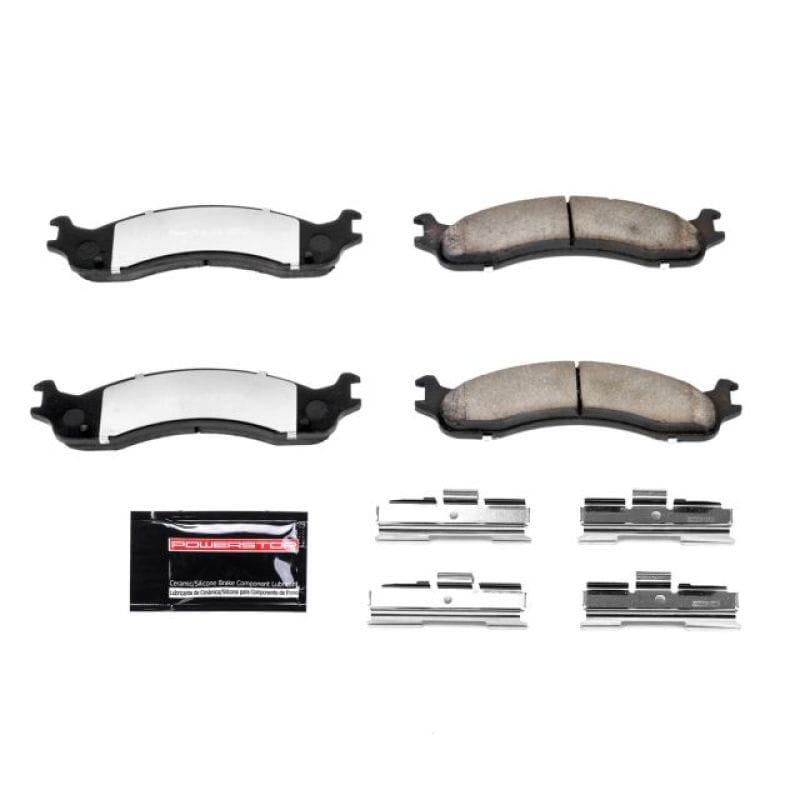PowerStop — PowerStop - Z36 Truck and SUV Carbon-Fiber Ceramic Brake Pads with Hardware Kit
