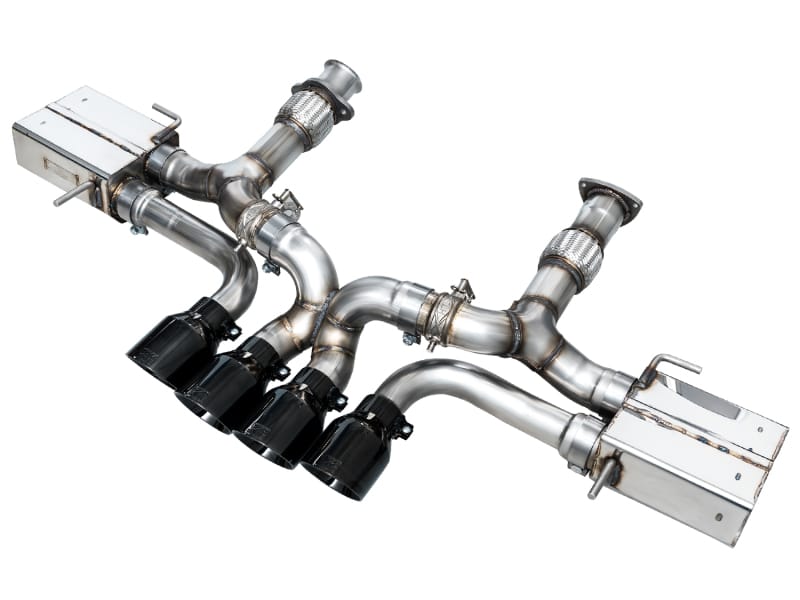 AWE Tuning — AWE SwitchPath Exhaust for C8 Corvette Z06 - Diamond Black Tips