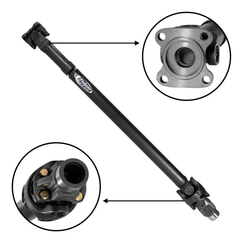 Yukon Gear & Axle — Yukon Performance Front Driveshaft 2018 JL Sahara 4 Door w/ AT & Selec-Trac
Yukon Performance Front Driveshaft 2018 JL Sahara 4 Door w/AT/Selec-Trac