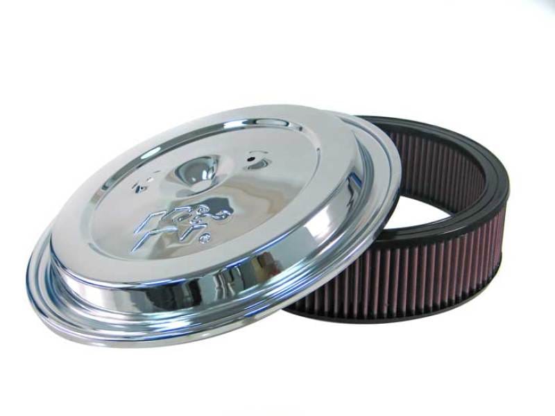 K&N Engineering — Replacement Air Filter w/Chrome Lid