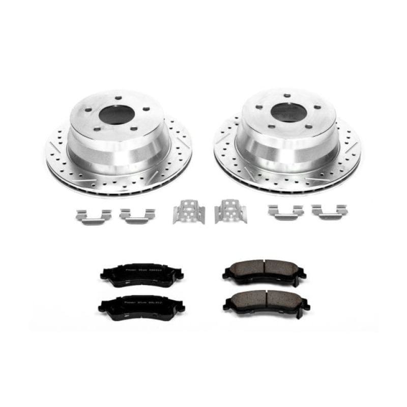 PowerStop — Z23 Daily Driver Carbon-Fiber Ceramic Brake Pad and Drilled & Slotted Rotor Kit