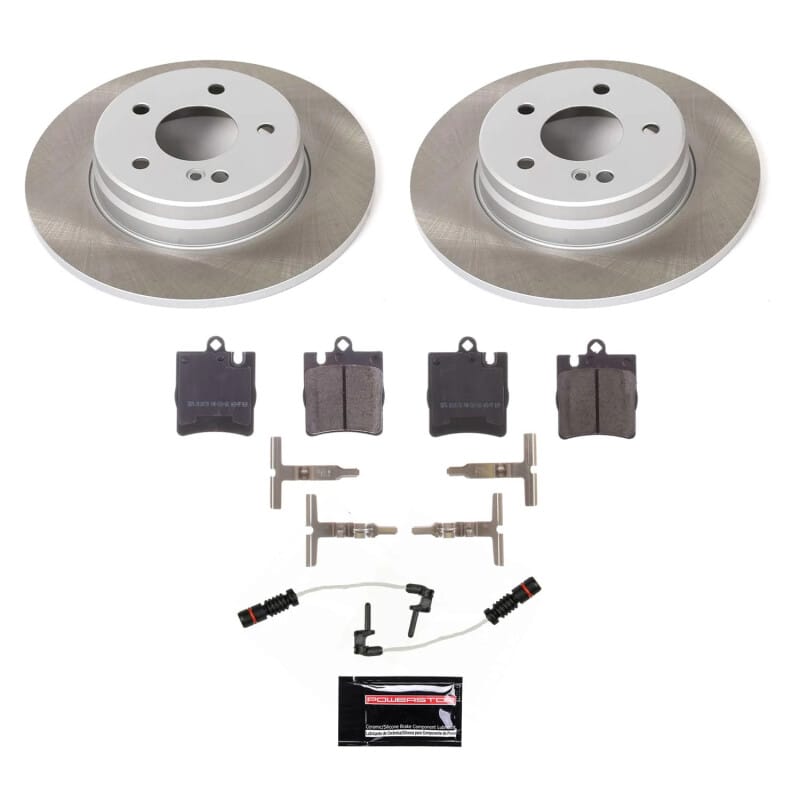 PowerStop — Semi-Coated Rotor and Low-Dust Ceramic Brake Pad Kit