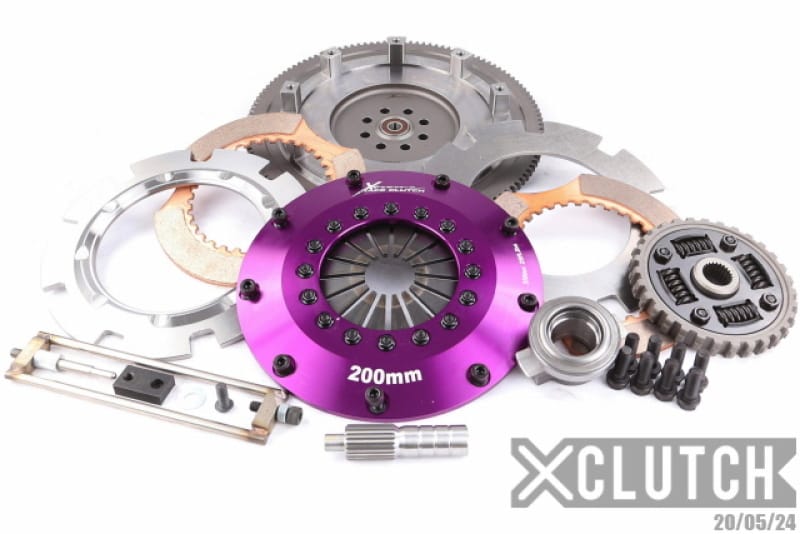 XCLUTCH — Clutch Kit Inc Chromoly Flywheel; 8" Twin Sprung Ceramic Clutch Discs