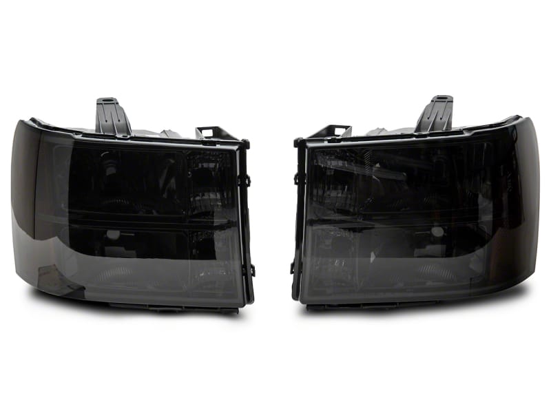 Raxiom — Raxiom 07-14 GMC Sierra 1500/2500 HD/3500 HD Axial OEM Rep Headlights- Chrome Housing- Smoked Lens
Headlights