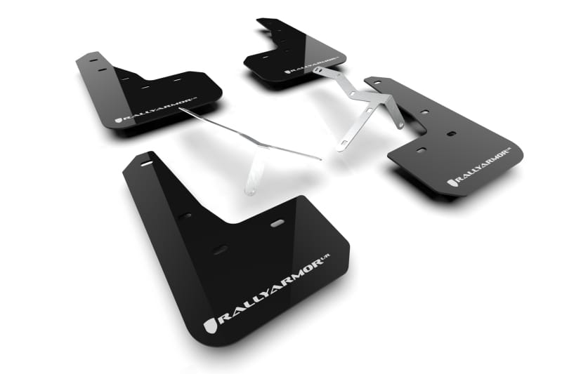 Rally Armor — Black Mud Flap/White Logo