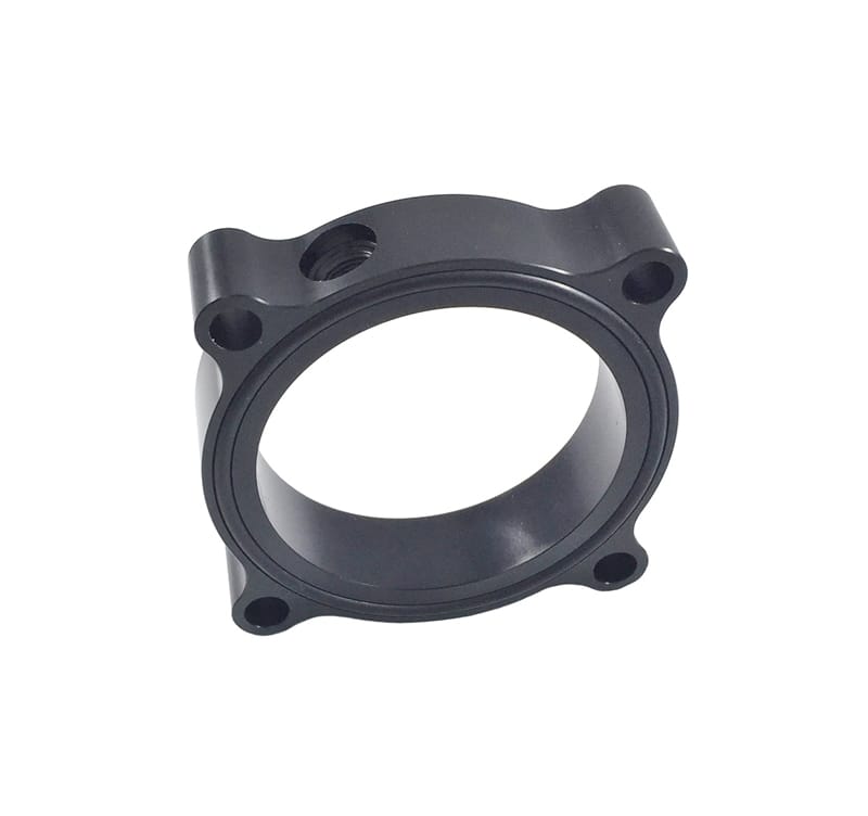 Torque Solution — Torque Solution Throttle Body Spacer (Black): Audi / Volkswagen 2.0T FSI SI