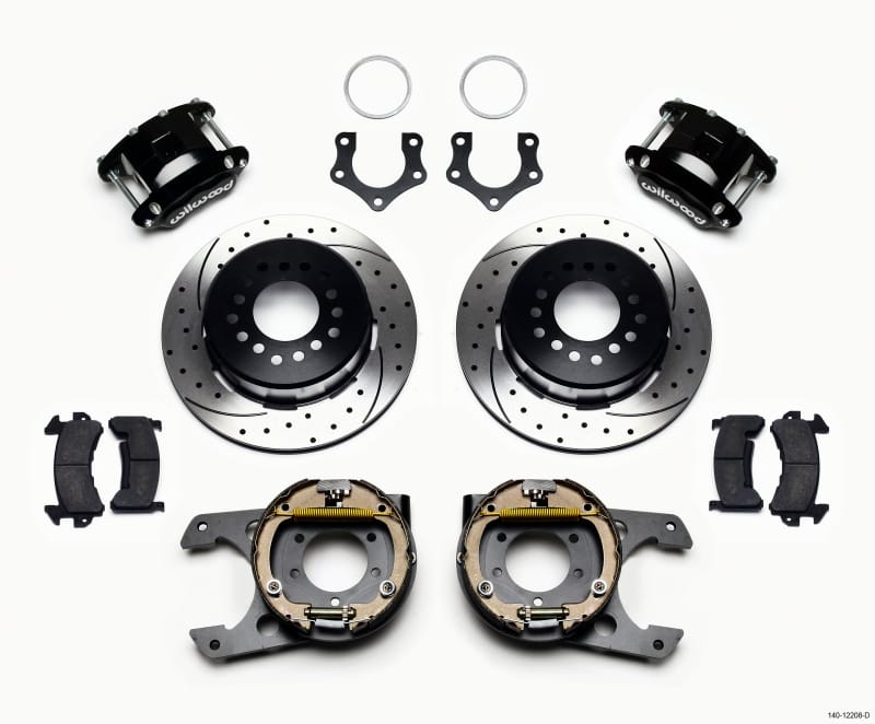 Wilwood — KIT,REAR,DISC/DRUM,MOPAR/DANA,2.50 OFF GREEN,D154,1PC ROTOR,SRP