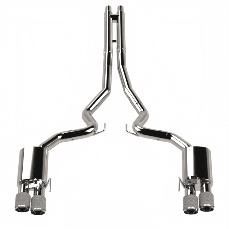 Kooks Headers — 3in. Active Touring Style Cat-Back (H) 2018-2026 5.0L Mustang w/Carbon Tips
3" Active Touring Style Cat-Back (H) 2018-2026 5.0L Mustang w/Carbon Tips
