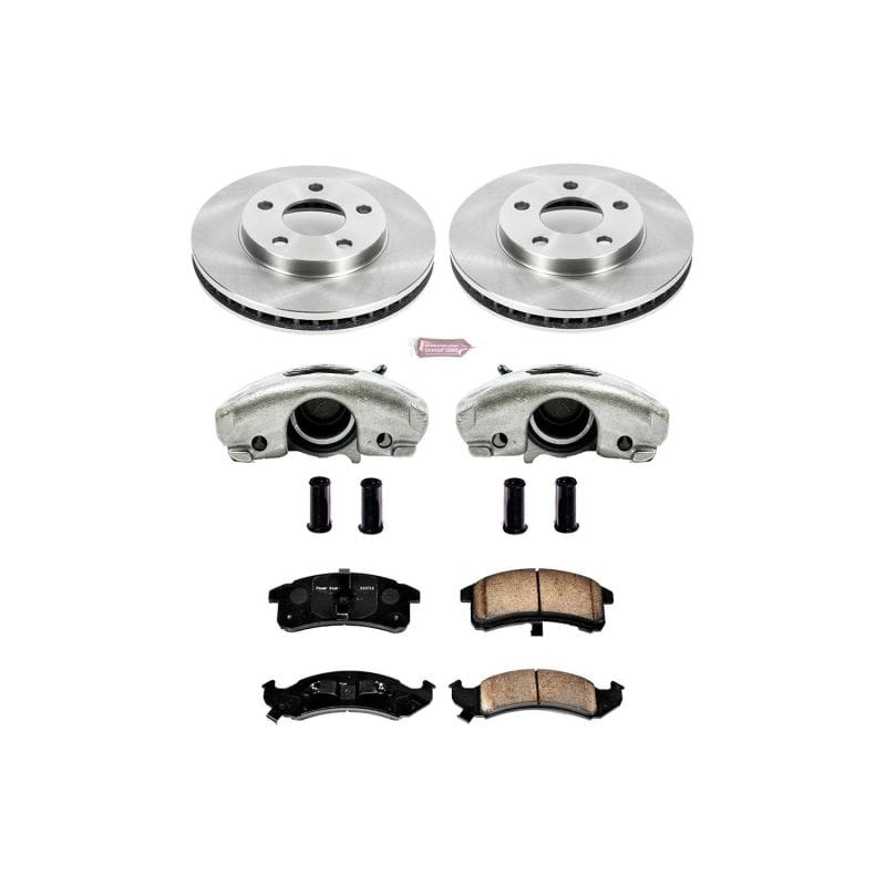 PowerStop — OE Stock Replacement Low-Dust Ceramic Brake Pad, Rotor and Caliper Kit