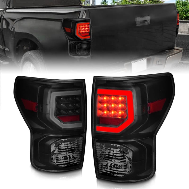 ANZO — ANZO 07-11 Toyota Tundra Full LED Taillights Black Housing Smoke Lens G2 (w/C light Bars)
Tail Light Set