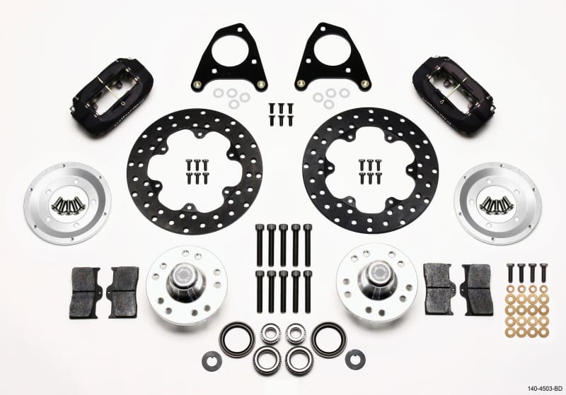 Wilwood — KIT,DRAG,FRONT,MUSTANG,87-93,MD FORGED HUB,10.75,DRILLED,ANO