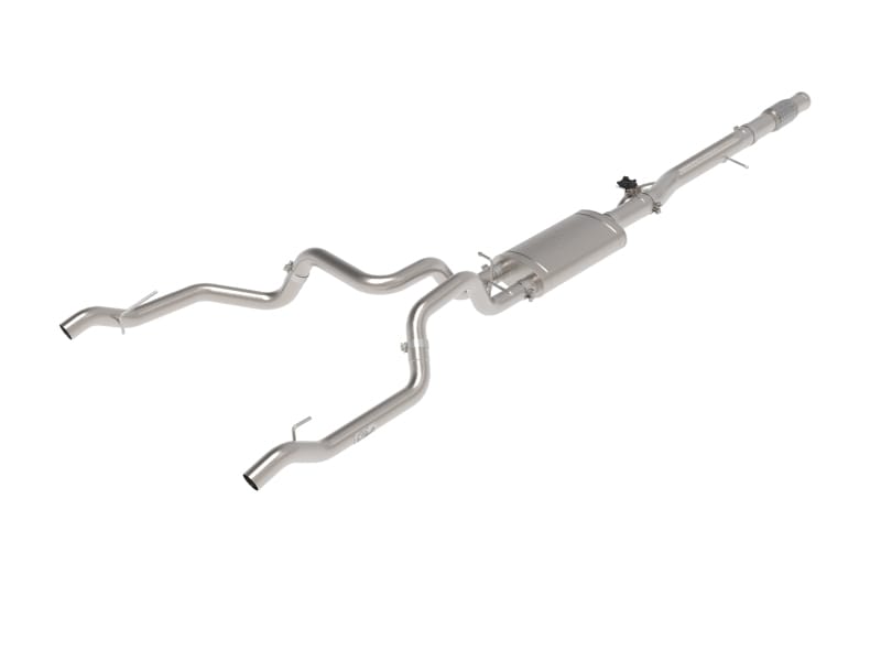 aFe — Gemini XV 3 IN 304 Stainless Steel Cat-Back Hi-Tuck Exhaust System w/ Cut-Out