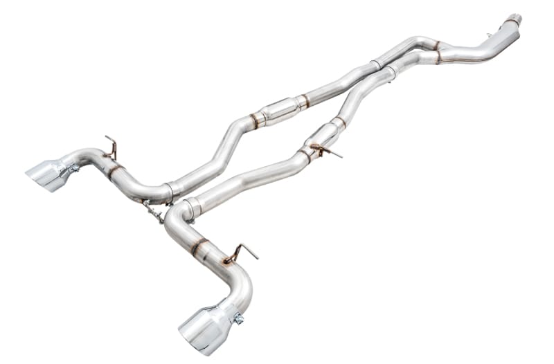 AWE Tuning — AWE Resonated Track Edition for A90 Supra - 5" Chrome Tips