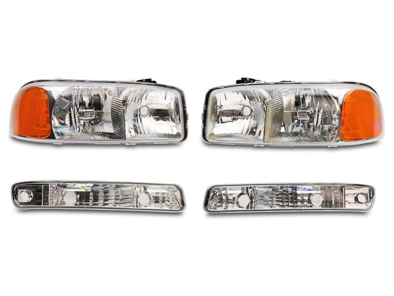 Raxiom — Raxiom 99-06 GMC Sierra 1500 Axial Series OEM Crystal Rep Headlights- Chrome Housing (Clear Lens)
Headlights