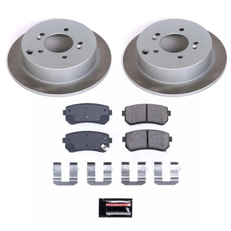 PowerStop — Semi-Coated Rotor and Low-Dust Ceramic Brake Pad Kit
