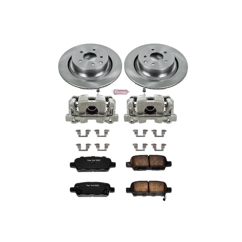 PowerStop — OE Stock Replacement Low-Dust Ceramic Brake Pad, Rotor and Caliper Kit