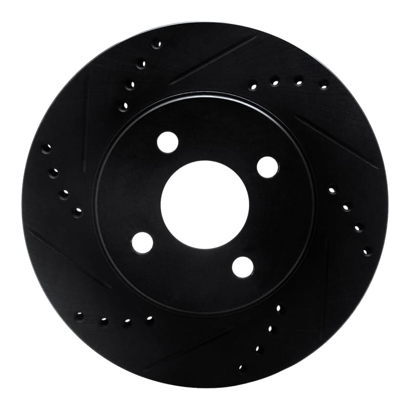 R1 Concepts — R1 Concepts Brake Rotor Drilled and Slotted Black