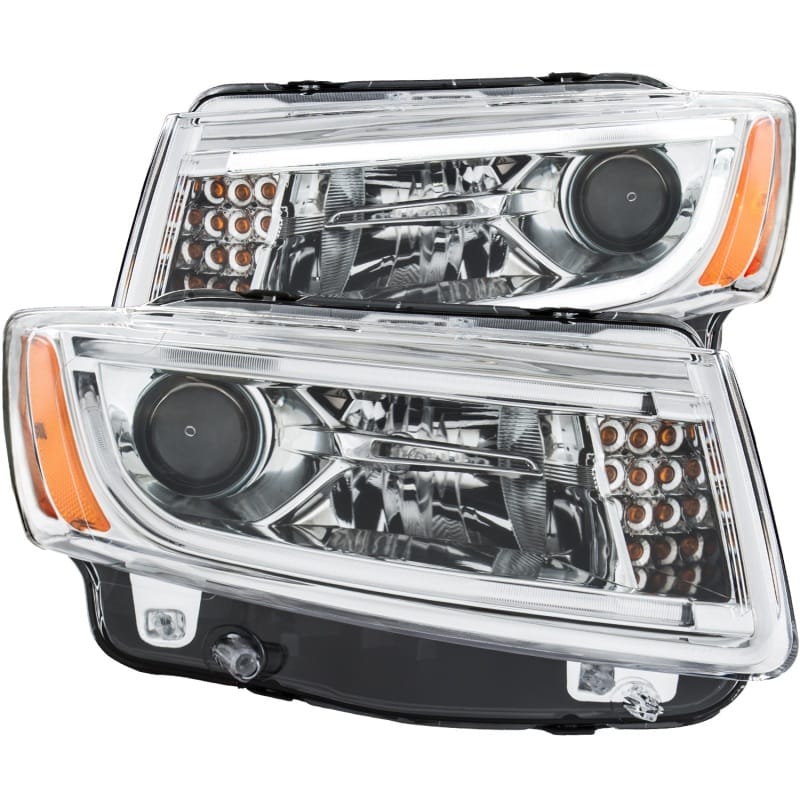 ANZO — ANZO 2014-2015 Jeep Grand Cherokee Projector Headlights w/ Plank Style Design Chrome
Head Light Set
HdLtSet