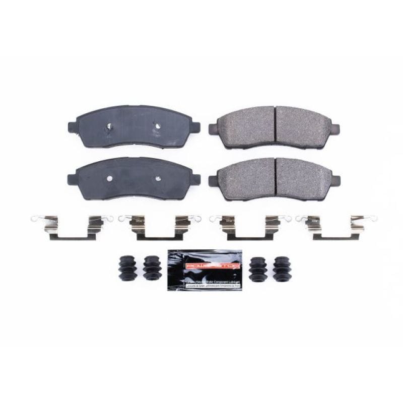PowerStop — PowerStop - Z23 Daily Driver Carbon-Fiber Ceramic Brake Pads with Hardware Kit