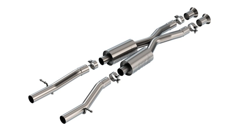 Borla — Mid-Section Exhaust System w/ Muffler, X-Pipe & Mid-Pipe - S-Type