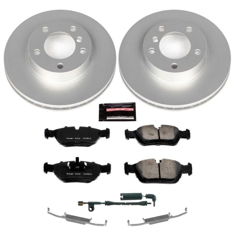 PowerStop — Genuine Geomet Coated Rotor and Carbon-Fiber Ceramic Brake Pad Kit