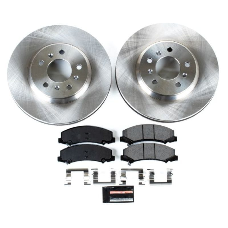 PowerStop — OE Stock Replacement Low-Dust Ceramic Brake Pad and Rotor Kit