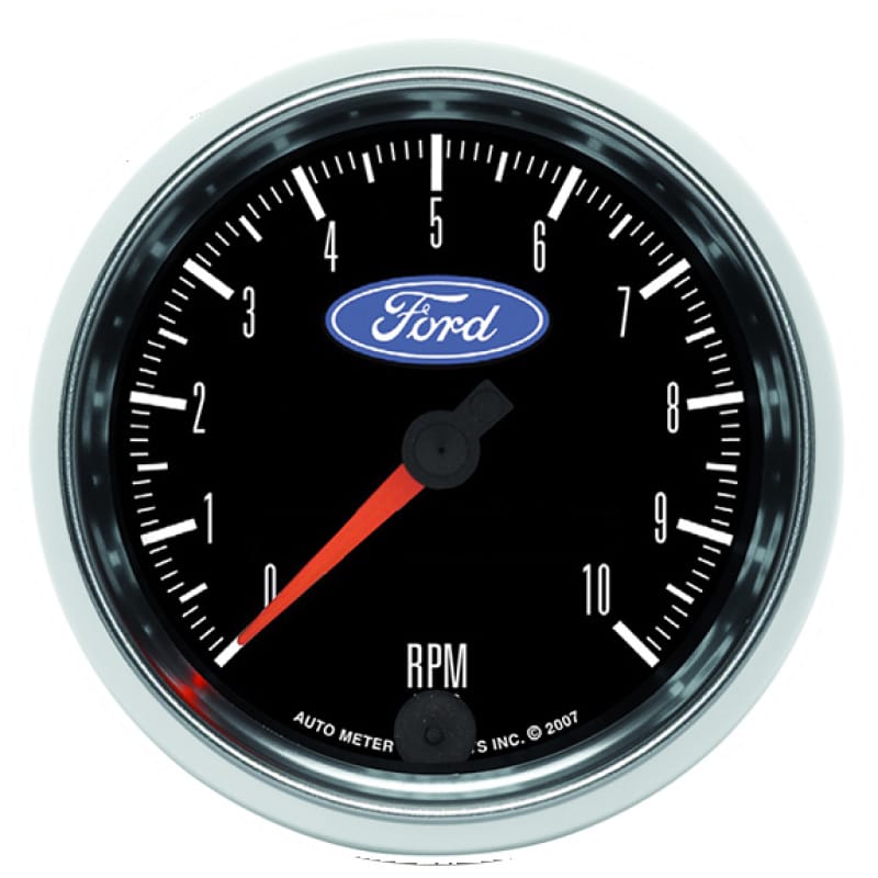 AutoMeter — GAUGE, TACHOMETER, 3 3/8", 10K RPM, IN-DASH, FORD