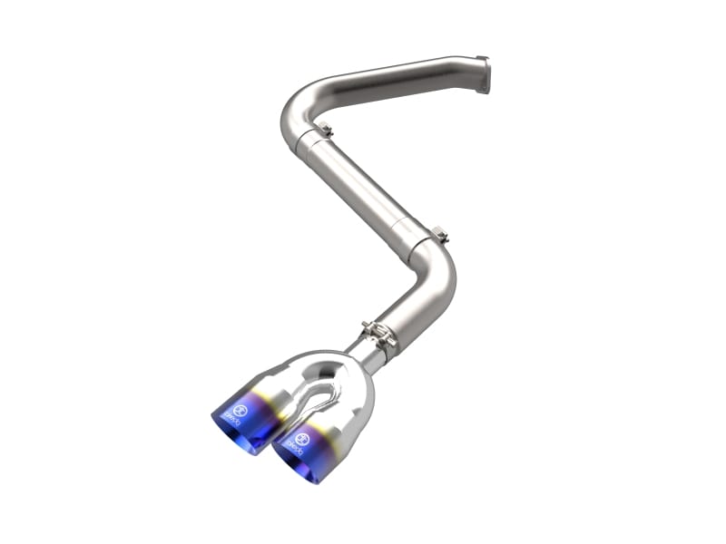 aFe — Takeda 3 IN 304 Stainless Steel Axle-Back Exhaust w/ Blue Flame Tips
