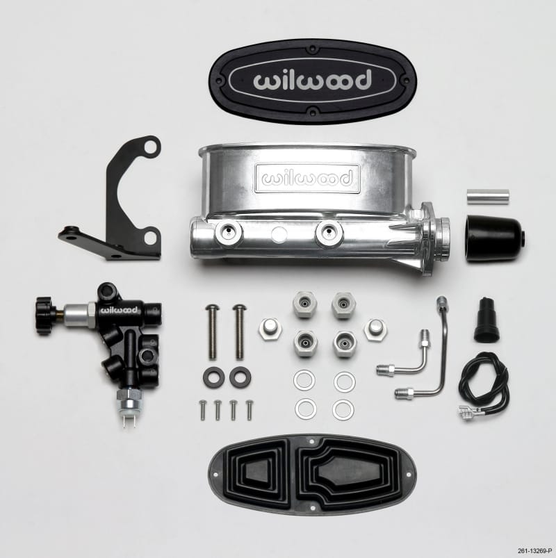 Wilwood — KIT,M/C,TANDEM,1.00,W/P-VALVE,BALL BURNISH