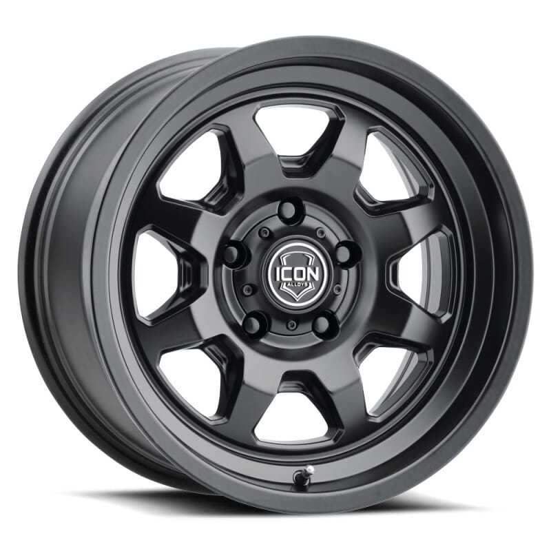 ICON — ICON ALLOYS NUEVO SATIN BLACK - 17 X 8.5 / 6 X 5.5 / 25MM / 5.75" BS
