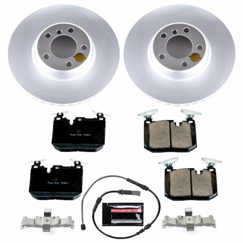 PowerStop — Genuine Geomet Coated Rotor and Carbon-Fiber Ceramic Brake Pad Kit