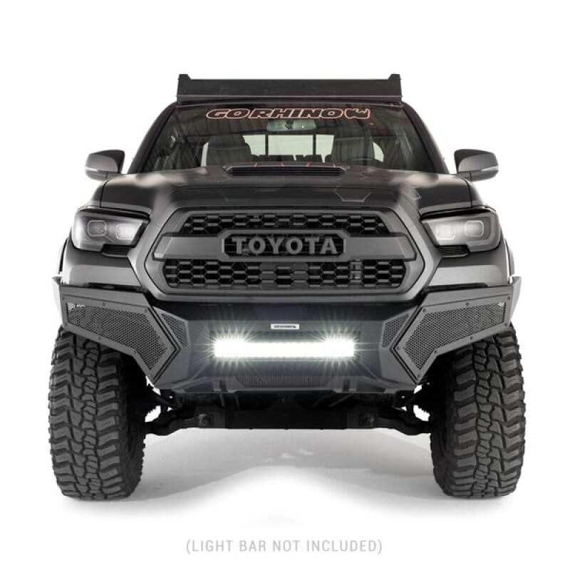 Go Rhino — Element Front Bumper with Power Actuated Hide-Away Light Bar Mount
