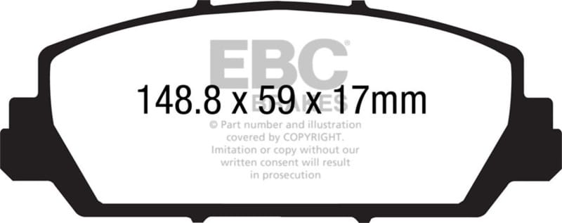 EBC — EBC 12+ Acura RDX 3.5 Redstuff Front Brake Pads
Disc Brake Pad