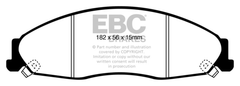 EBC — EBC 05-08 Pontiac Grand Prix 5.3 Redstuff Front Brake Pads
Disc Brake Pad