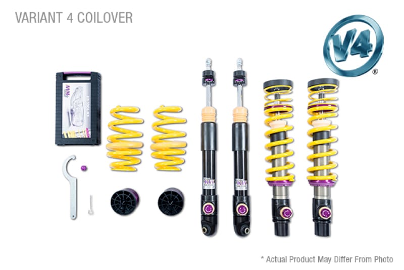 KW — Adjustable Coilovers with Rebound and Low & High-speed Compression adjustability
KW COILOVER KIT V4 BUNDLE - 3A7200DZ