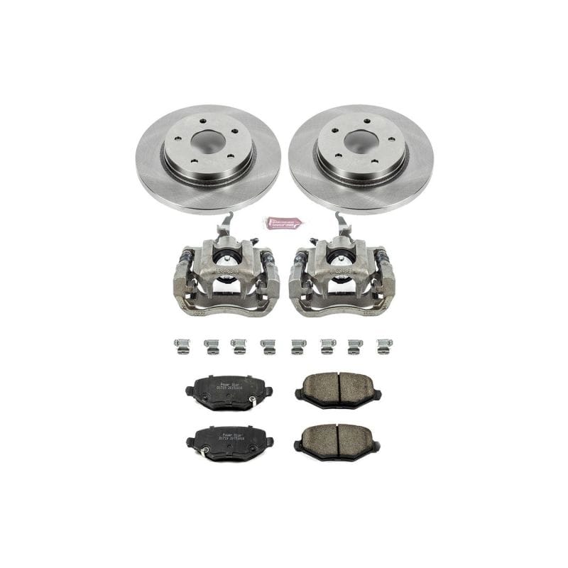 PowerStop — OE Stock Replacement Low-Dust Ceramic Brake Pad, Rotor and Caliper Kit