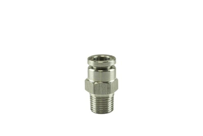 Turbosmart — 1/8" NPT Str Pushloc Fitting - Stainless Steel - 1/4"