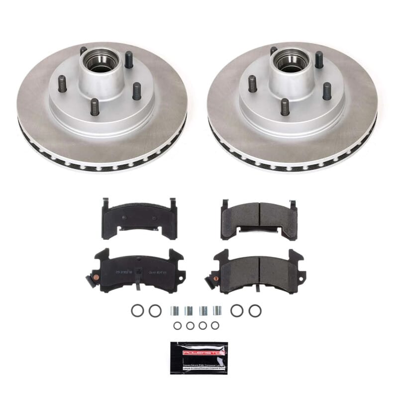 PowerStop — Semi-Coated Rotor and Low-Dust Ceramic Brake Pad Kit