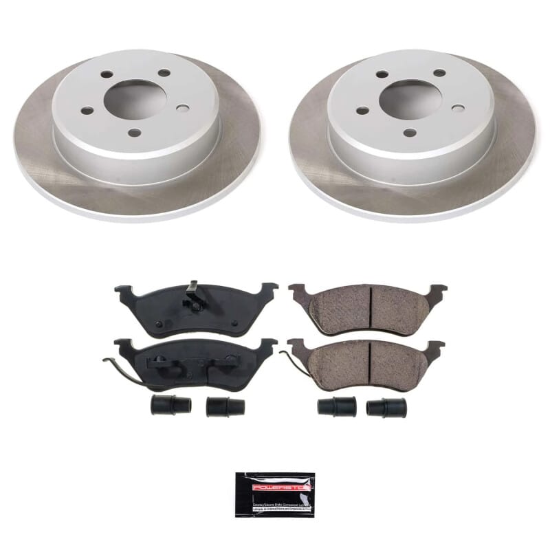 PowerStop — Semi-Coated Rotor and Low-Dust Ceramic Brake Pad Kit