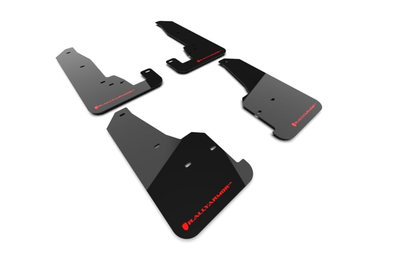 Rally Armor — Black Mud Flap/Red Logo