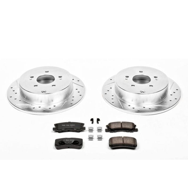 PowerStop — Z23 Daily Driver Carbon-Fiber Ceramic Brake Pad and Drilled & Slotted Rotor Kit