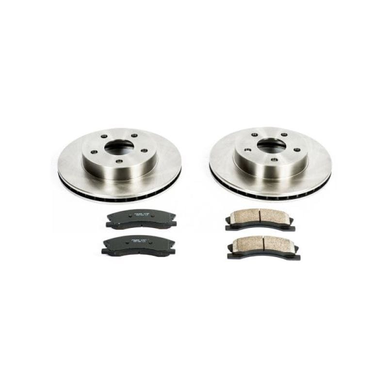 PowerStop — OE Stock Replacement Low-Dust Ceramic Brake Pad and Rotor Kit