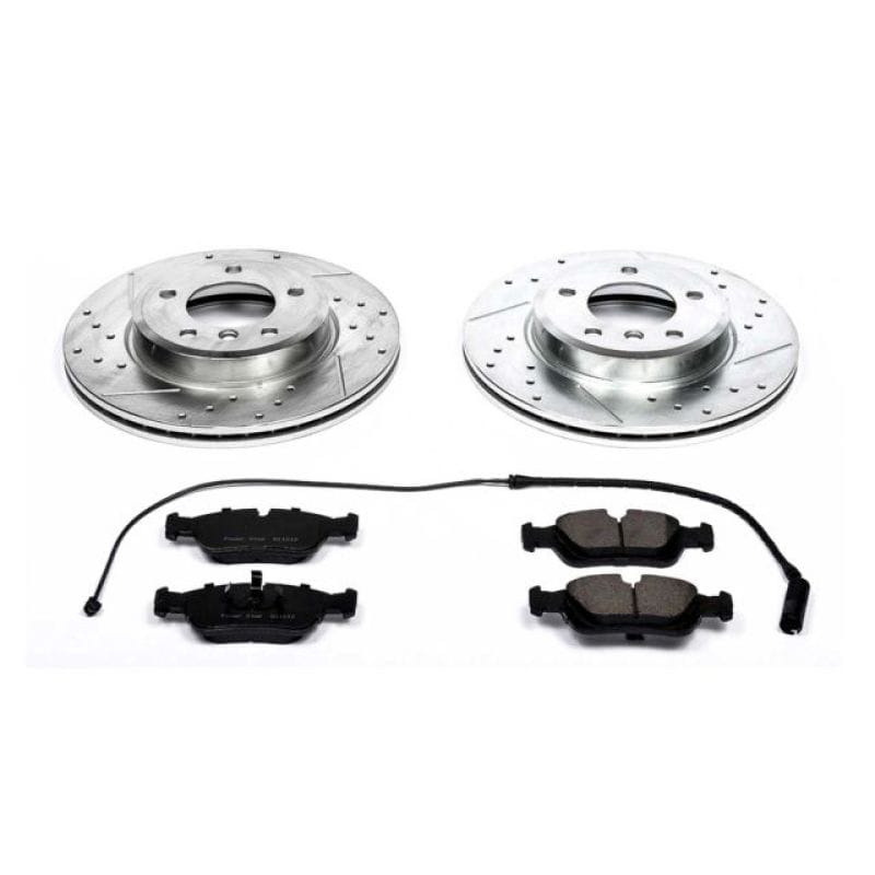 PowerStop — Z23 Daily Driver Carbon-Fiber Ceramic Brake Pad and Drilled & Slotted Rotor Kit
