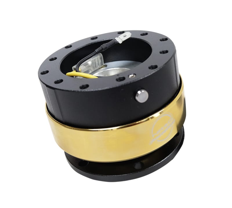NRG — NRG Quick Release Gen 2.0 - Black Body / Chrome Gold Ring