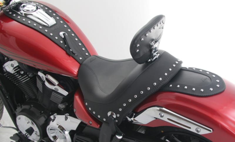 Mustang Motorcycle — Mustang 11-17 Yamaha Stryker Cruise Tank Bib w/Studs - Black