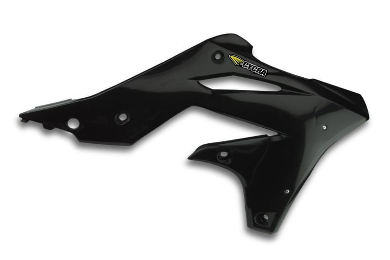 Cycra — Cycra 13-16 Kawasaki KX250F Powerflow Radiator Shrouds - Black