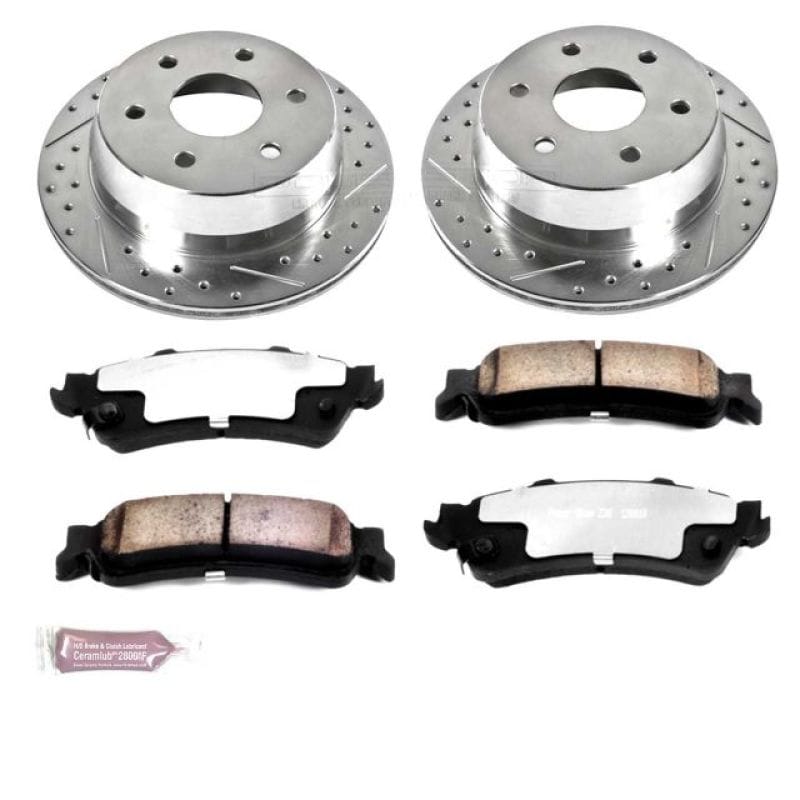 PowerStop — Z36 Truck and SUV Carbon-Fiber Ceramic Brake Pad and Drilled & Slotted Rotor Kit