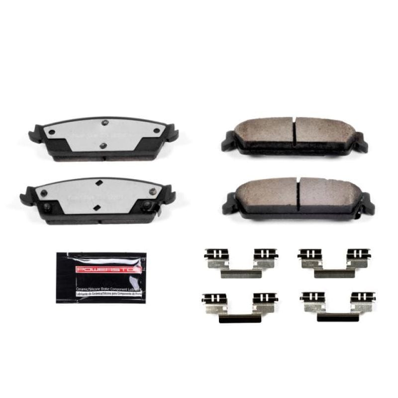 PowerStop — PowerStop - Z36 Truck and SUV Carbon-Fiber Ceramic Brake Pads with Hardware Kit