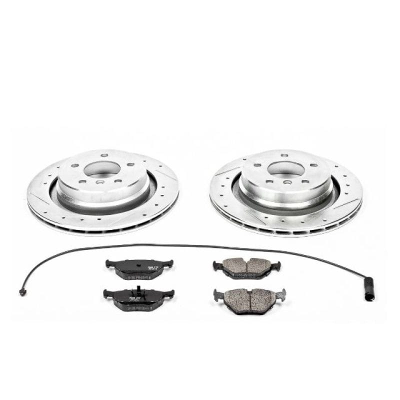 PowerStop — Z23 Daily Driver Carbon-Fiber Ceramic Brake Pad and Drilled & Slotted Rotor Kit